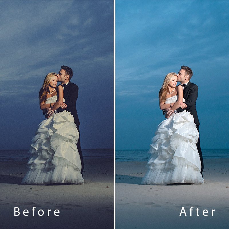 Photo retouch layout